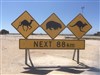 Signs near Nullarbor Roadhouse